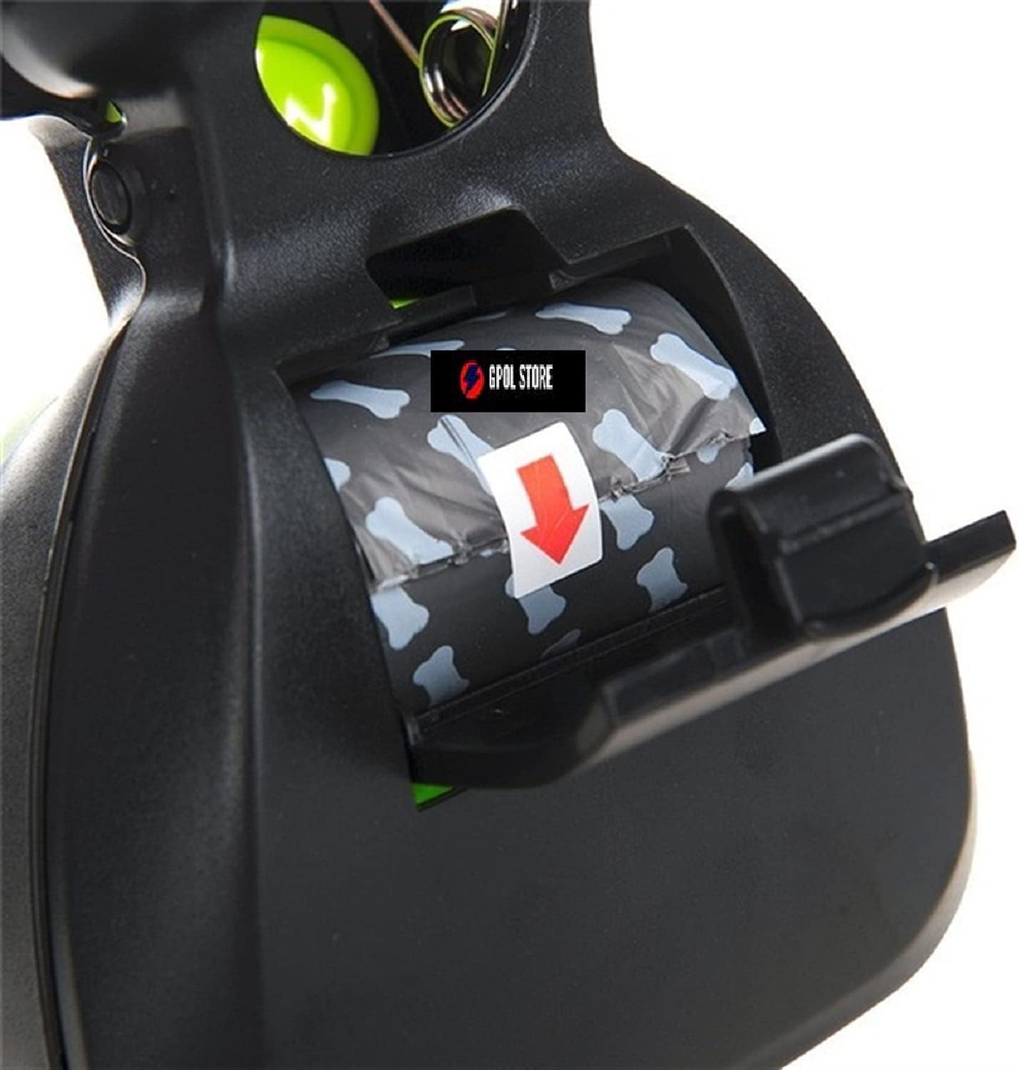 Foldable Dog Pooper Scooper with Waste-Decomposable Bag Dispenser and Leash Clip – Easy Clean Pet Travel Tool