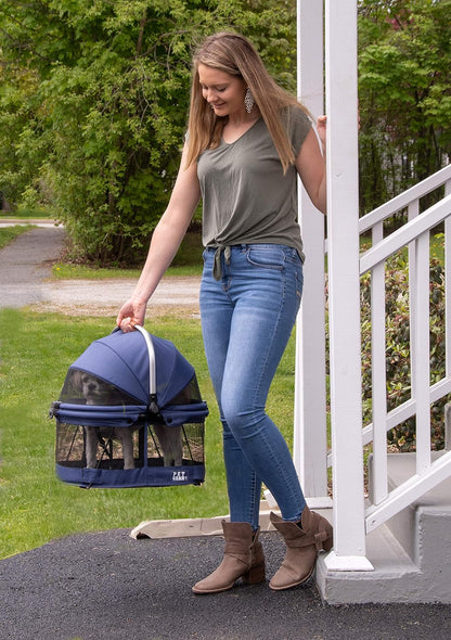 View 360 No-Zip Pet Safety Carrier & Car Seat for Small Dogs & Cats - 20-Inch, 7 Colors