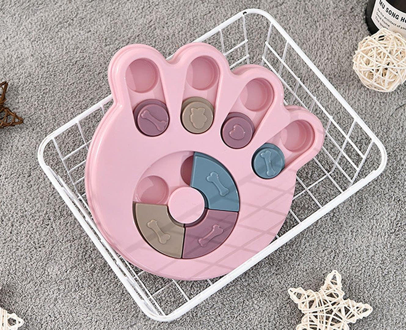 Interactive Slow Feed Dog Bowl Puzzle Toy – Brain Training Feeder for Digestion and Fun