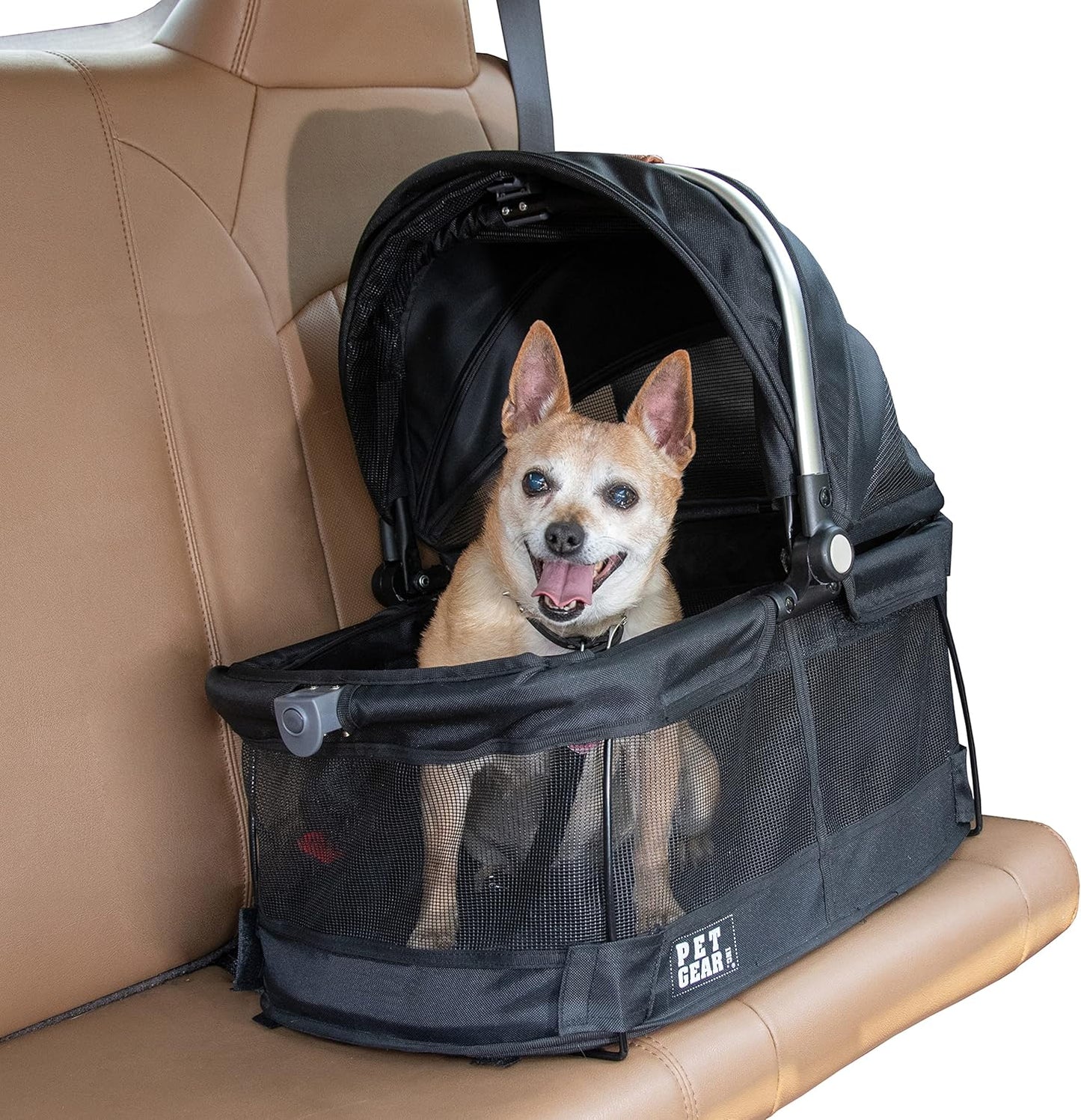 View 360 No-Zip Pet Safety Carrier & Car Seat for Small Dogs & Cats - 20-Inch, 7 Colors