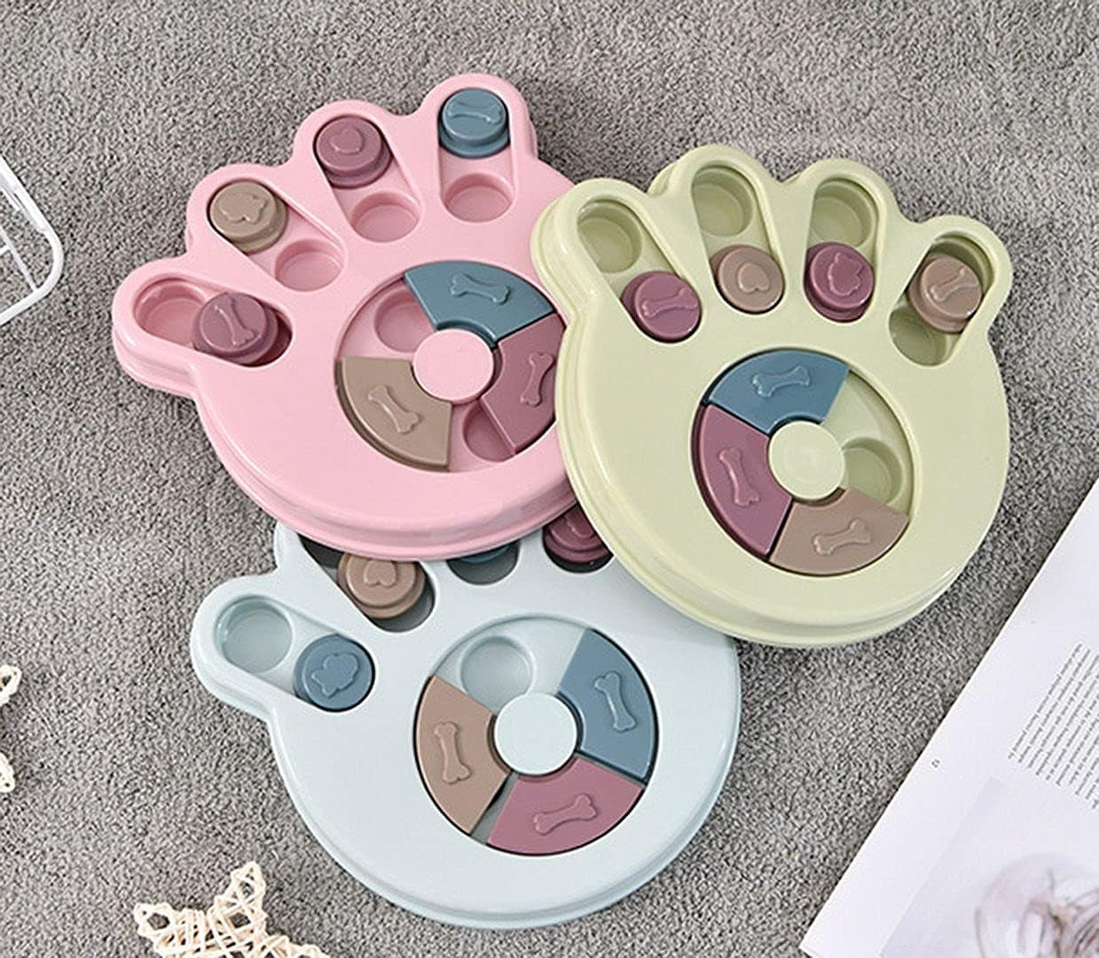 Interactive Slow Feed Dog Bowl Puzzle Toy – Brain Training Feeder for Digestion and Fun