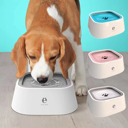 Floating Non-Spill Pet Water Bowl - Anti-Wet Mouth Dog & Cat Drinking Dispenser 