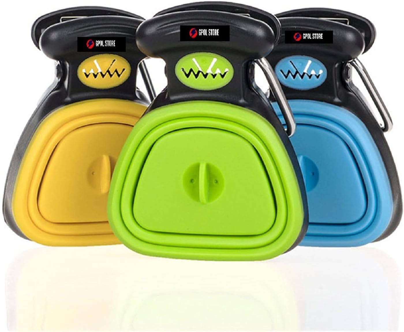 Foldable Dog Pooper Scooper with Waste-Decomposable Bag Dispenser and Leash Clip – Easy Clean Pet Travel Tool